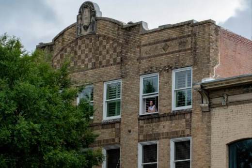 Historic brick buildings in downtown McKinney